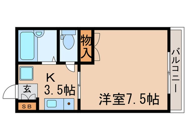 メゾン戸崎通の物件間取画像